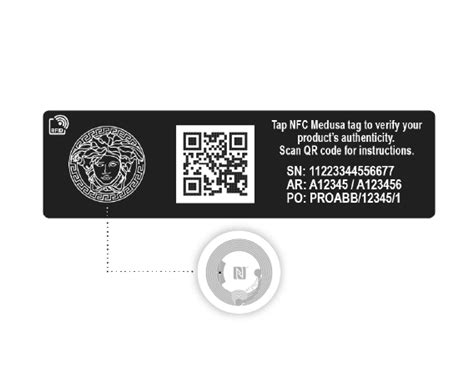 nfc tag versace perfume|Versace qr code.